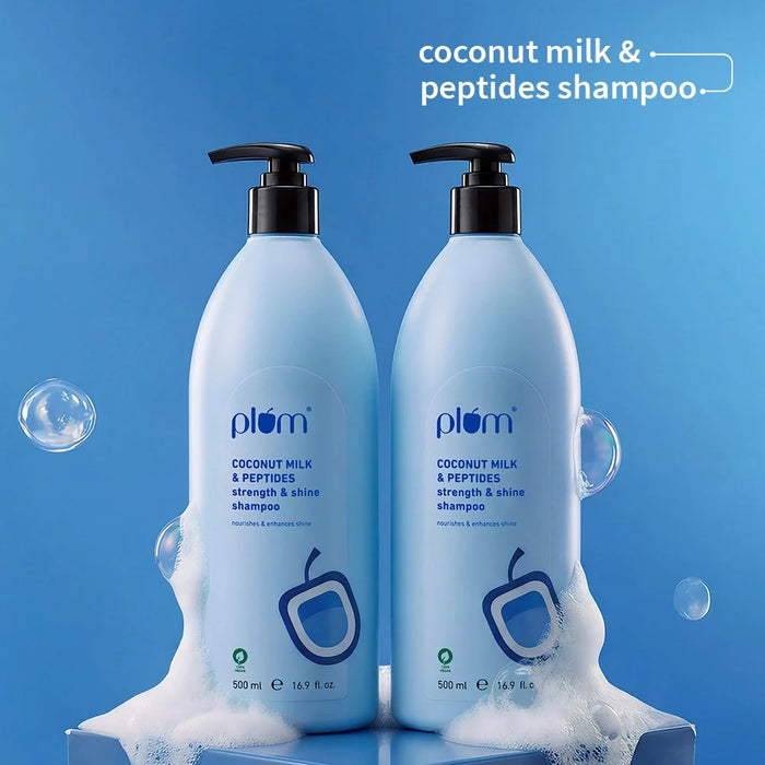 Coconut Milk & Peptides Shampoo For Soft & Shiny Hair (500 ml) - Pack of 2