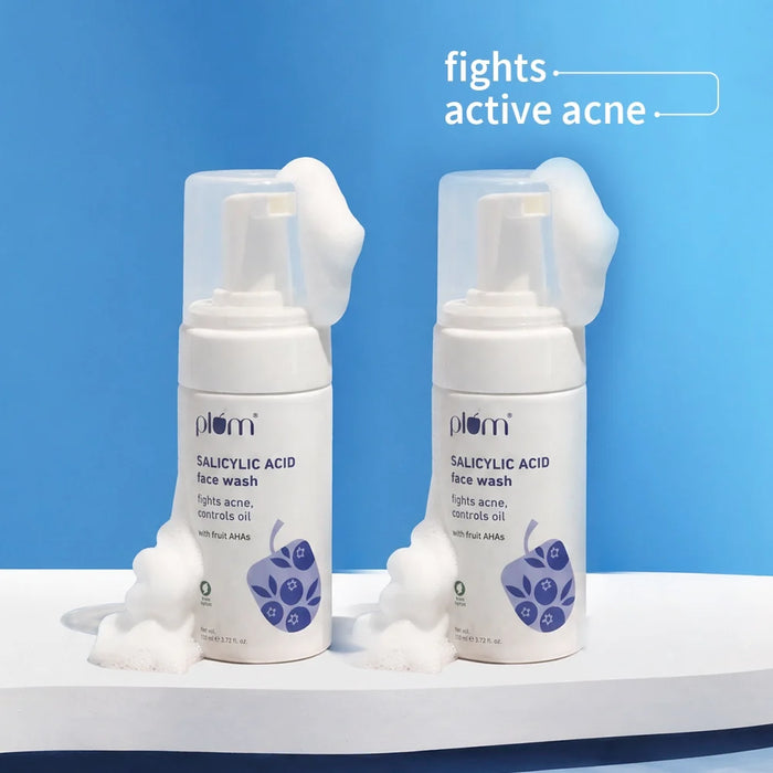 1% Encapsulated Salicylic Acid Foaming Face Wash For Acne-Prone Skin (110 ml) - Pack of 2