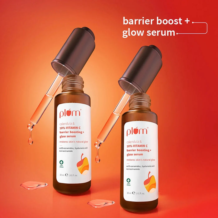 10% Vitamin C & Calendula Barrier Boosting + Glow Serum (30 ml) - Pack of 2