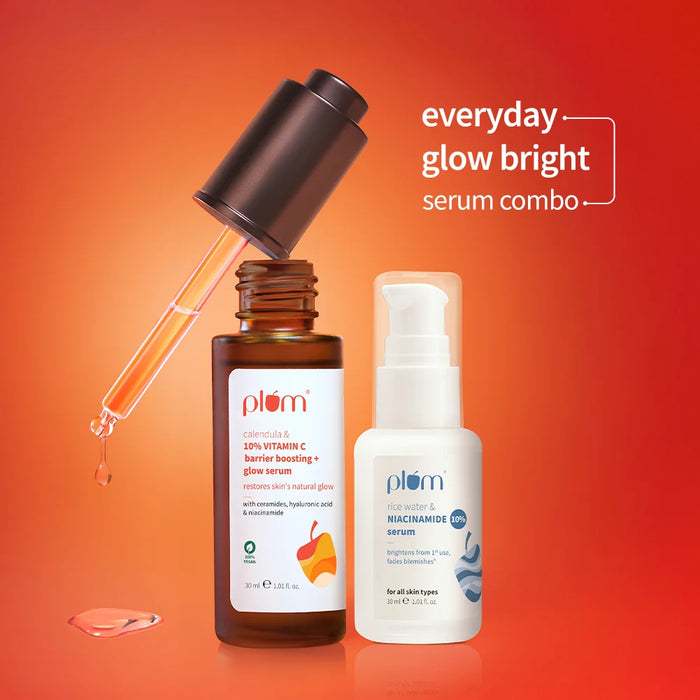 Everyday Glow Bright Serum Combo with 10% Vitamin C Serum & 10% Niacinamide Serum