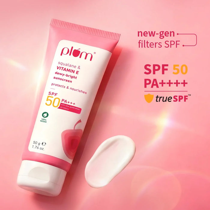 Squalane & Vitamin E Dewy-Bright Sunscreen SPF 50 PA+++