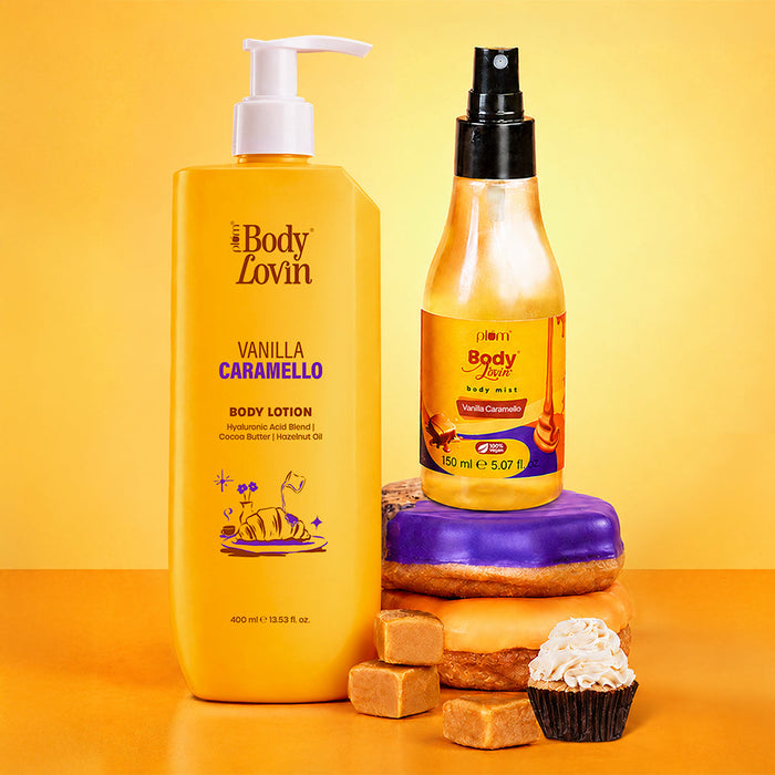 Vanilla Caramello Body Lotion & Body Mist Duo by BodyLovin'