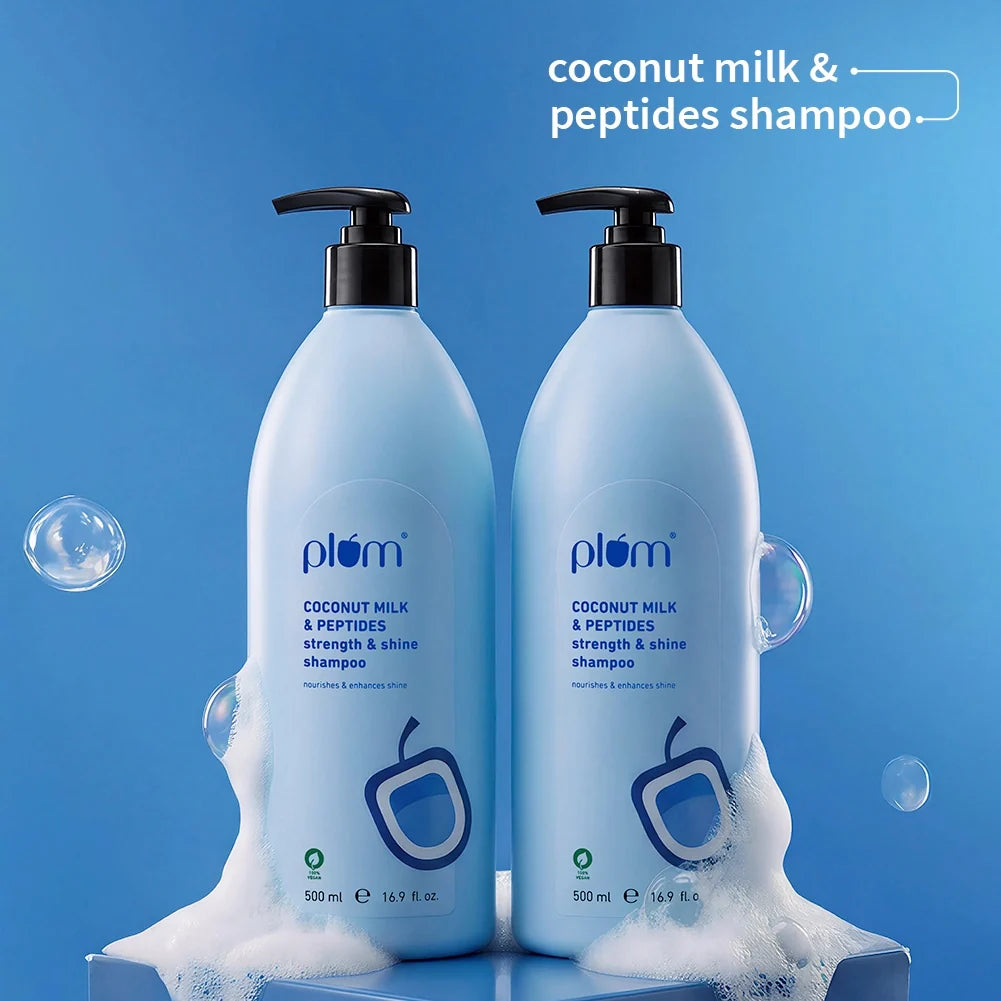 Coconut Milk & Peptides Shampoo For Soft & Shiny Hair (500 ml) - Pack of 2