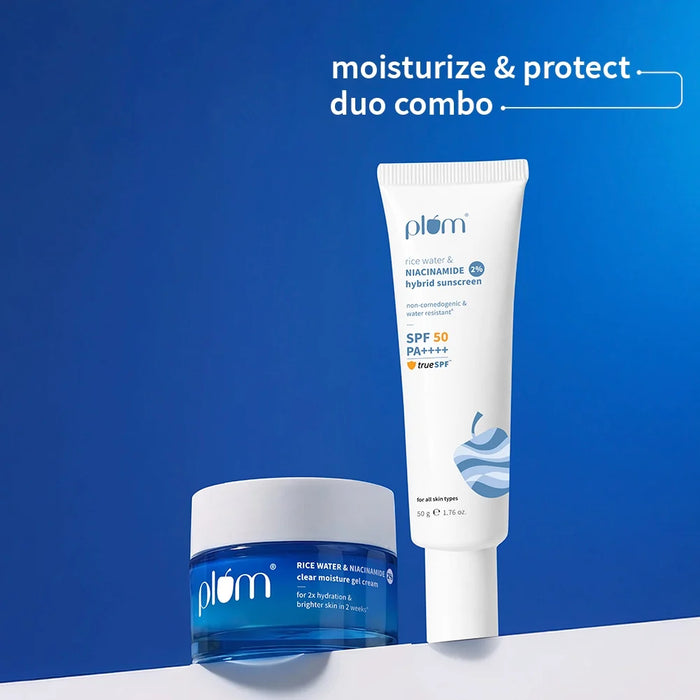 Niacinamide & Rice Water Moisturize & Protect Combo