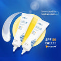 2% Niacinamide & Rice Water SPF 50 PA++++ Hybrid Sunscreen (50 g) - Pack of 2