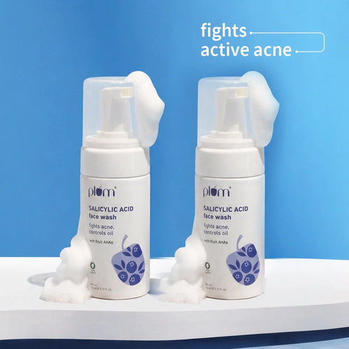 1% Encapsulated Salicylic Acid Foaming Face Wash For Acne-Prone Skin (110 ml) - Pack of 2