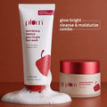 Saffron Glow Bright Cleanse & Moisturize Combo | Face Wash & Moisturizer | With Saffron & Kumkumadi Oil | Enhances Natural Glow & Hydrates Skin | For All Skin Types | 100% Vegan