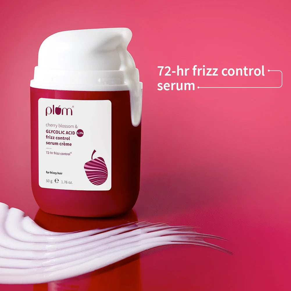 0.3% Glycolic Acid & Cherry Blossom Frizz Control Serum Creme