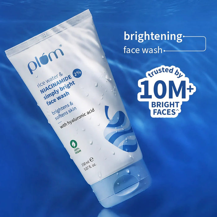 2% Niacinamide & Rice Water Face Wash For Clear & Bright Skin