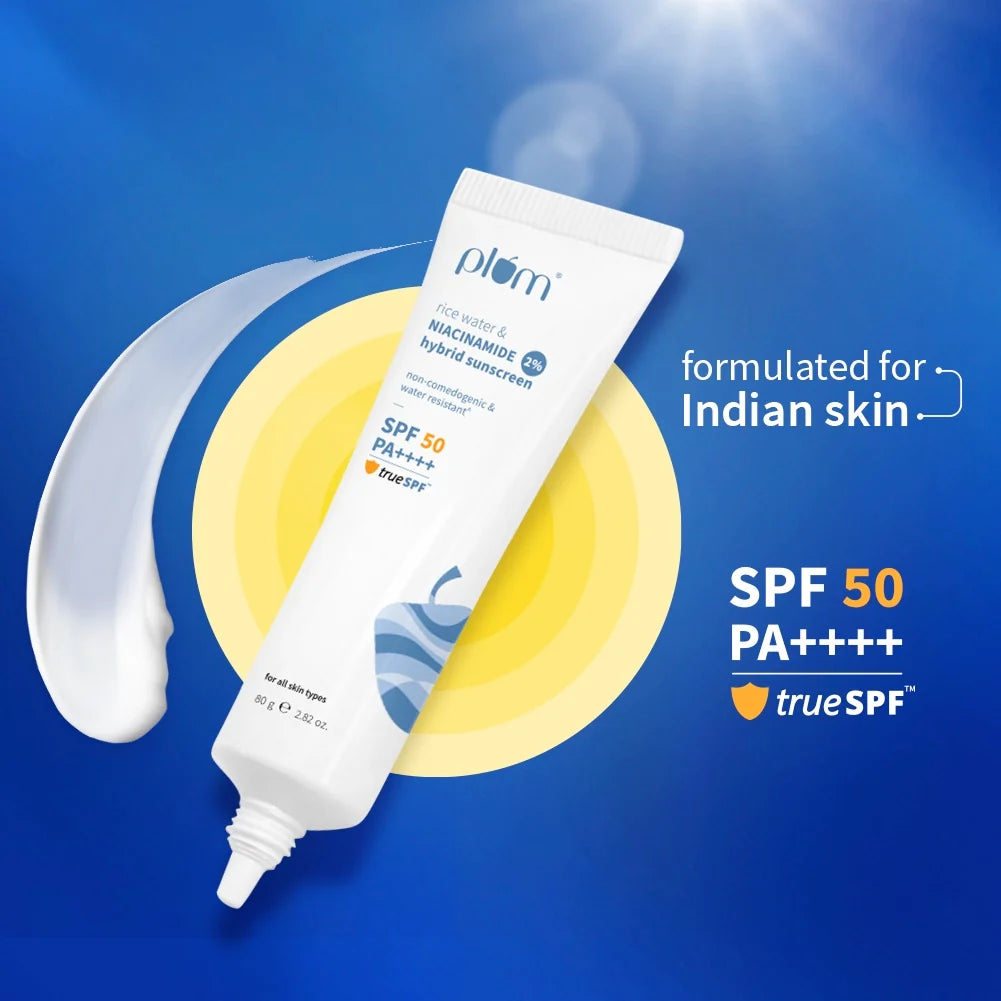 2% Niacinamide & Rice Water SPF 50 PA++++ Hybrid Sunscreen