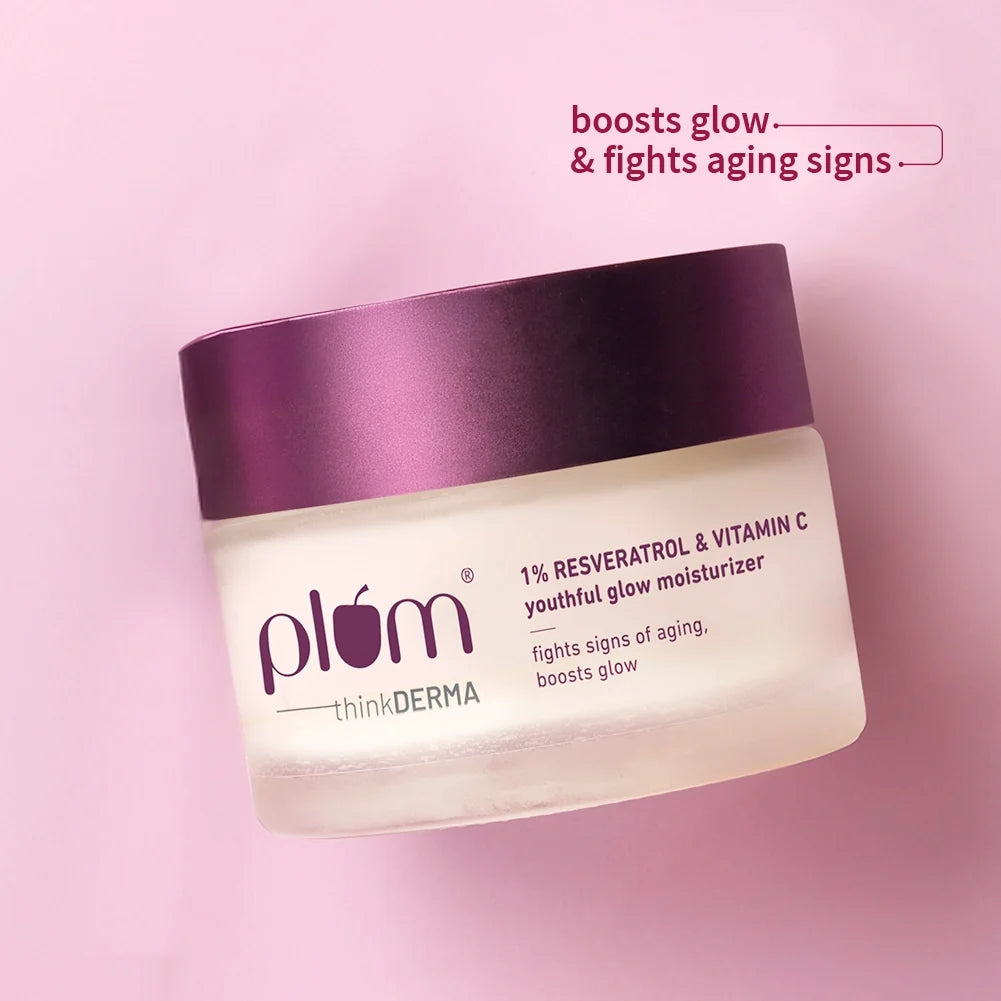 1% Resveratrol & Vitamin C Youthful Glow Moisturizer