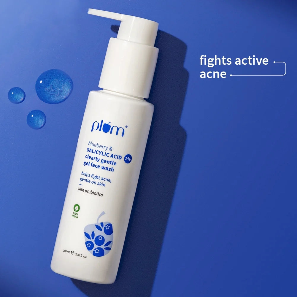 1% Salicylic Acid Clearly Gentle Gel Face Wash For Acne-Prone Skin