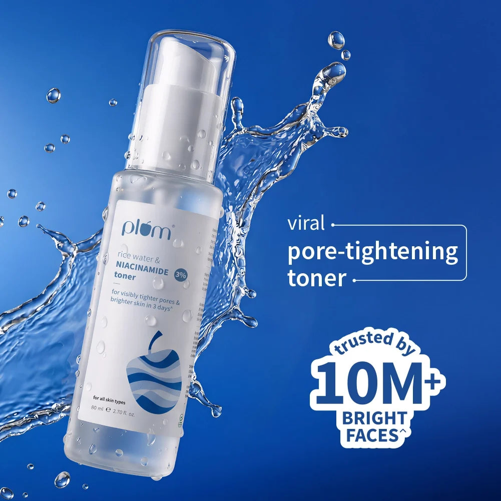 3% Niacinamide & Rice Water Toner for Bright Skin