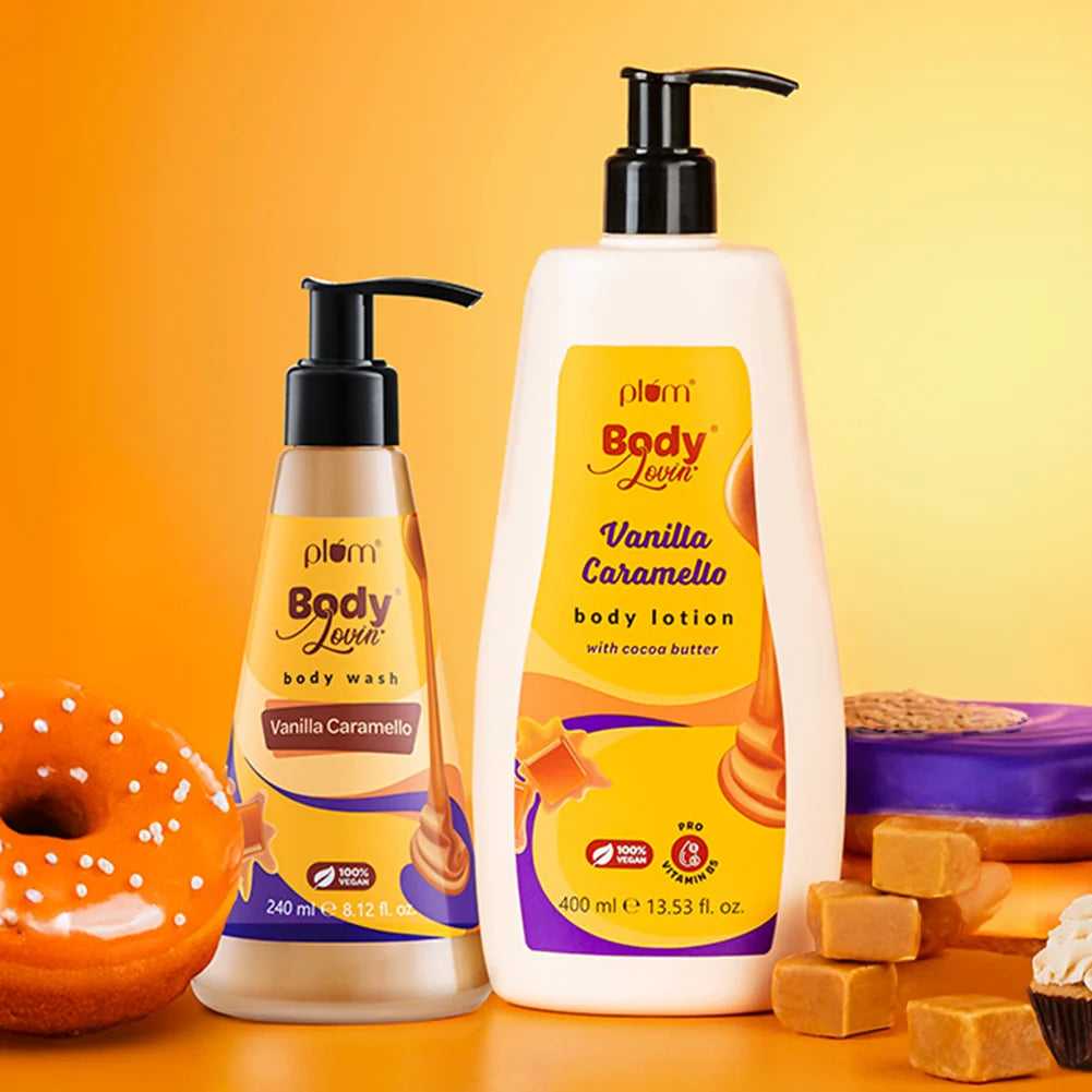 Vanilla Caramello Body Wash & Body Lotion Duo by BodyLovin'