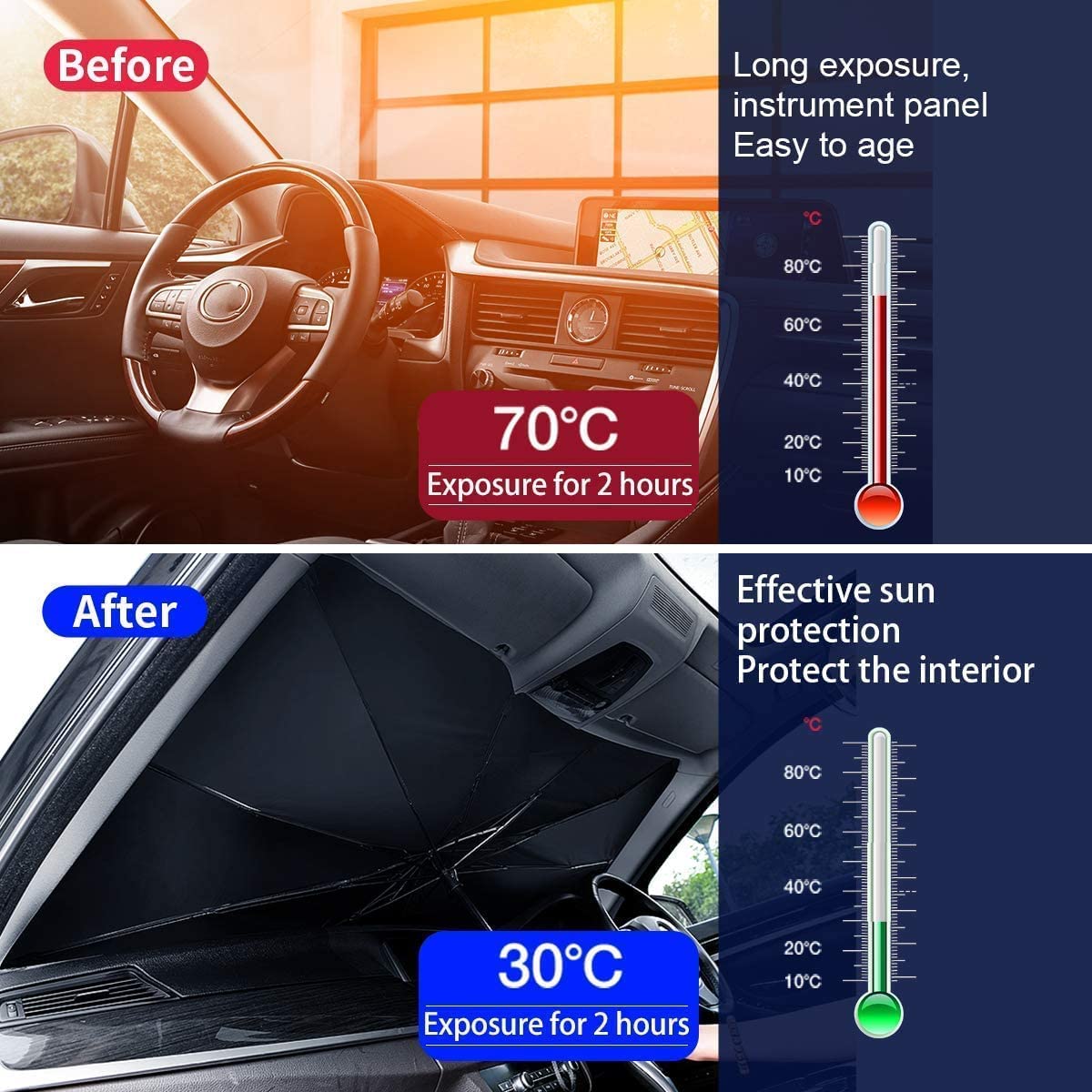 Car Windshield Sun Shade design