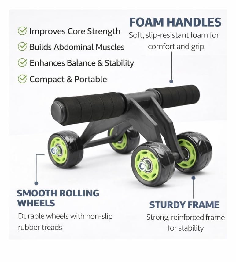 4 Wheel AB Wheel Roller front view